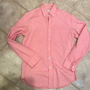 J Crew Men’s Button Down Casual Shirt Sunwashed Oxford Cloth